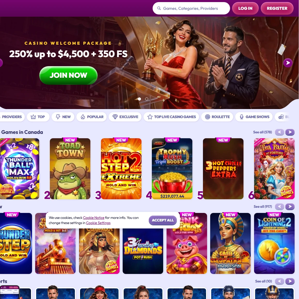 Infinity Casino: Registrati ora